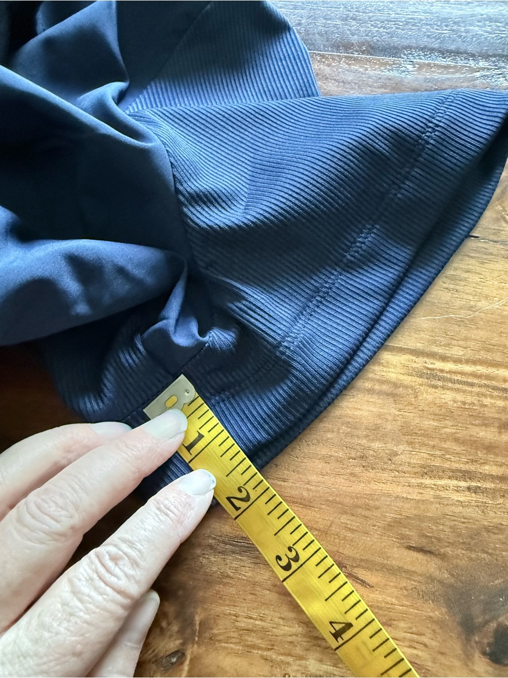 Active Zone Jumpsuit. Navy Size 1x - back has elastic waist - Picture 14 of 15